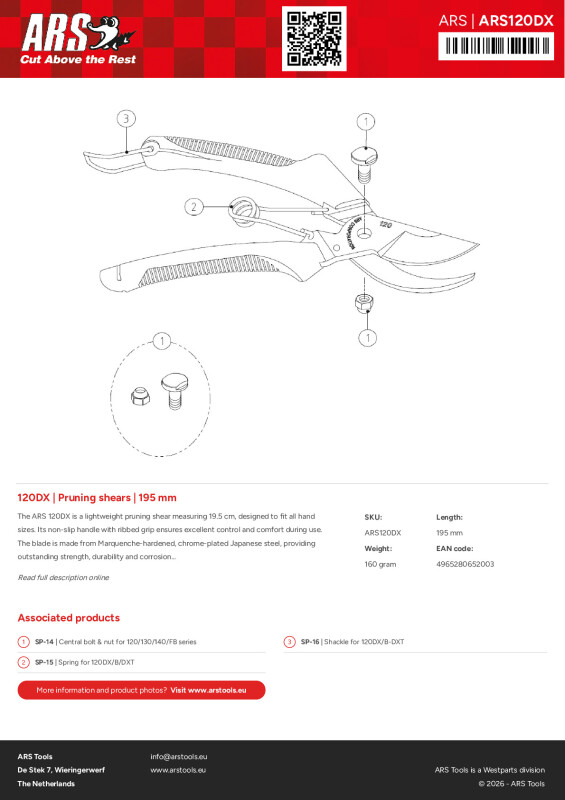 Productsheet Pruning shears  | 195 mm