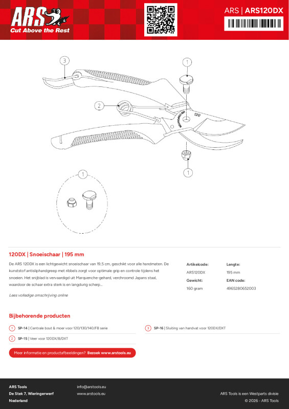 Productsheet Snoeischaar  | 195 mm