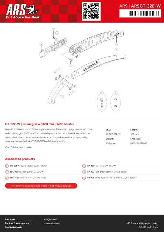 Productsheet Pruning saw | 320 mm | With holster