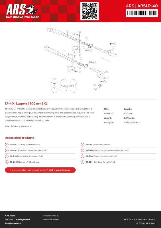 Productsheet Loppers | 800 mm | XL