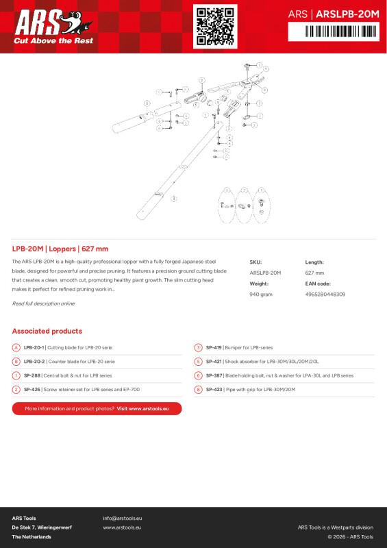 Productsheet Loppers | 627 mm