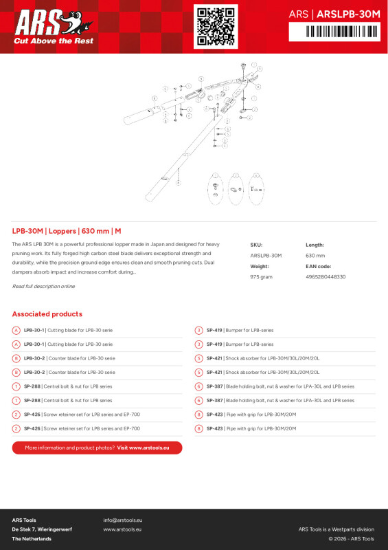 Productsheet Loppers | 630 mm | M