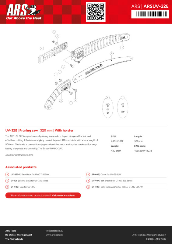 Productsheet Pruning saw | 320 mm | With holster