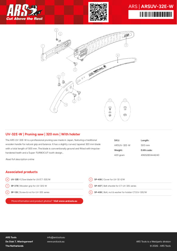 Productsheet Pruning saw | 320 mm | With holster