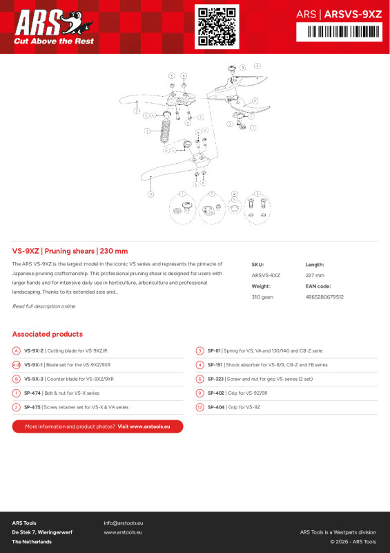 Productsheet Pruning shears | 230 mm